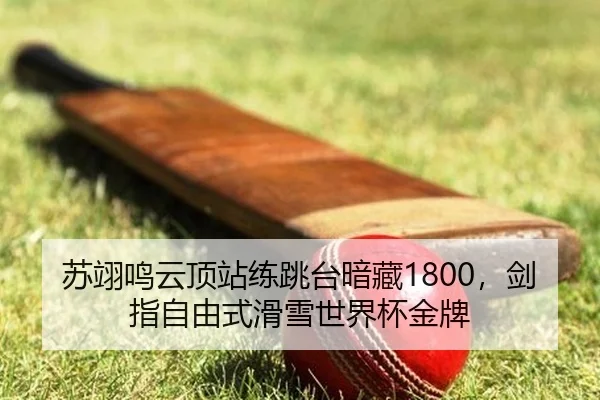 苏翊鸣云顶站练跳台暗藏1800，剑指自由式滑雪世界杯金牌